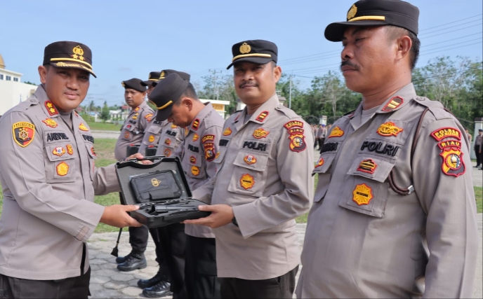 Polres Meranti Gelar Apel Pengecekan dan Kesiapan Personel Program Polisi RW